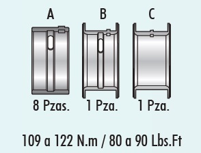 COJINETES DE BANCADA MORESA